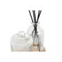 DKD Home Decor Set de Baño de 3 Piezas de Cristal y Bambú