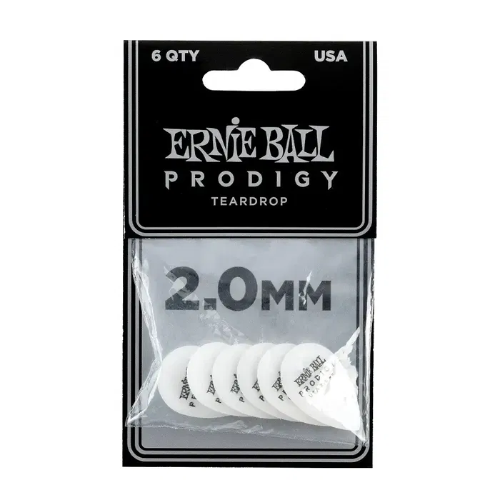 ERNIEBALL Prodigy Teardrop 2,0 Mm - Púas para Guitarra - 6 Unidades ERNIEBALL Prodigy Teardrop 2,0 Mm - Púas para Guitarra - 6 Unidades