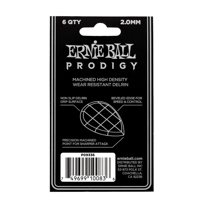 ERNIEBALL Prodigy Teardrop 2,0 Mm - Púas para Guitarra - 6 Unidades ERNIEBALL Prodigy Teardrop 2,0 Mm - Púas para Guitarra - 6 Unidades