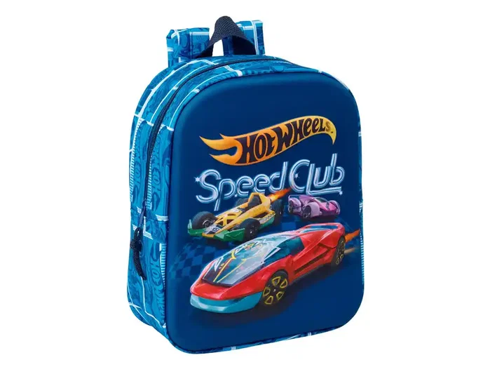 Safta Mochila de Guardería 3D Hot Wheels