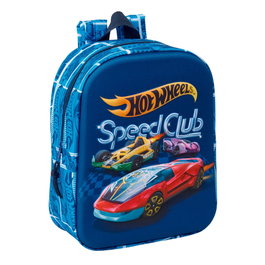 Safta Mochila de Guardería 3D Hot Wheels