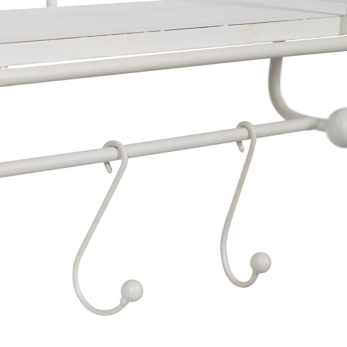 Estantería Blanco Metal Decoración 66,50 X 14 X 44,50 cm