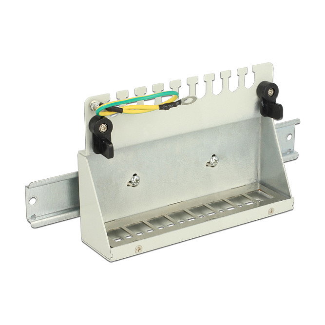 DeLOCK Keystone Desktop Patchpanel 8 Port Gris DeLOCK Keystone Desktop Patchpanel 8 Port Gris
