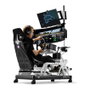 Oplite 101268 Ruedas giratorias con bloqueo para cockpit R8, Negro y Rojo
