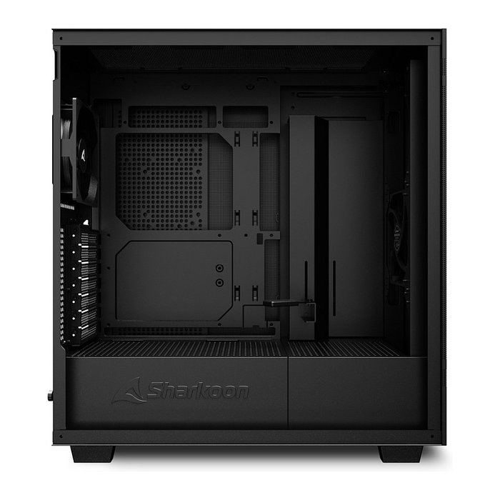 Sharkoon C50 Full Tower ATX Caja de PC Negra con Soporte para Ventiladores de 120/140mm y Radiadores de hasta 360mm