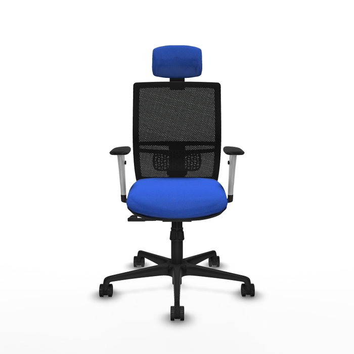 PIQUERAS Y CRESPO Silla de oficina Yunquera con mecanismo Sincro, Azul y Negro PIQUERAS Y CRESPO Silla de oficina Yunquera con mecanismo Sincro, Azul y Negro