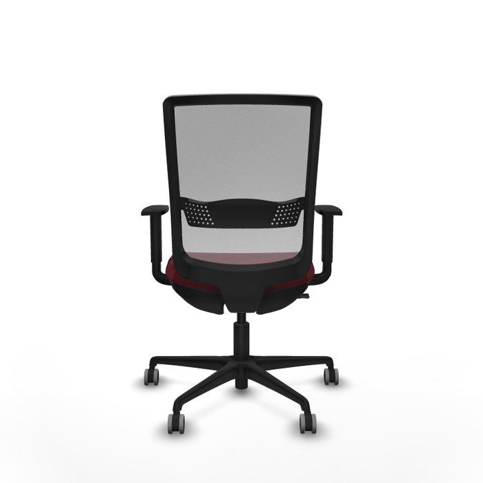 PIQUERAS Y CRESPO Silla de oficina Haches con mecanismo Sincro/Traslack Granate y Gris PIQUERAS Y CRESPO Silla de oficina Haches con mecanismo Sincro/Traslack Granate y Gris