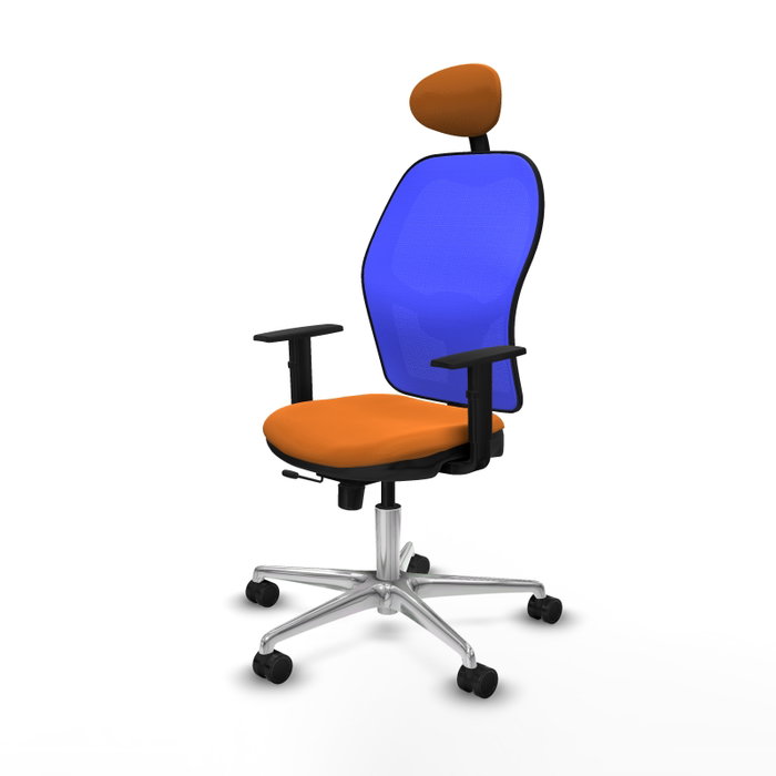 PIQUERAS Y CRESPO Silla de oficina Jorquera Naranja y Azul PIQUERAS Y CRESPO Silla de oficina Jorquera Naranja y Azul