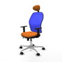 PIQUERAS Y CRESPO Silla de oficina Jorquera Naranja y Azul