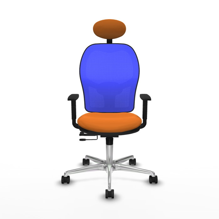 PIQUERAS Y CRESPO Silla de oficina Jorquera Naranja y Azul PIQUERAS Y CRESPO Silla de oficina Jorquera Naranja y Azul