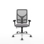 PIQUERAS Y CRESPO Silla de oficina Motilla Gris con Brazos 3D y Mecanismo Sincro/Traslack