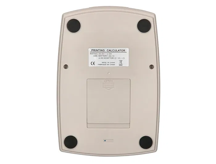 Liderpapel Calculadora Impresora con Pantalla 12 Dígitos Impresión Bicolor Papel 57mm Blanca 225x158x56 mm