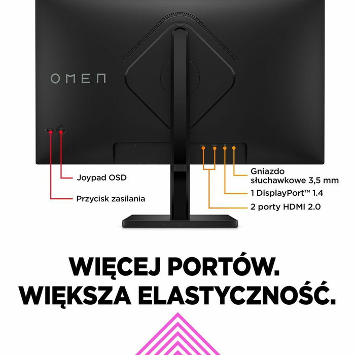HP OMEN 27q Monitor Gaming 27 pulg. QHD IPS 165 Hz 1 ms Black
