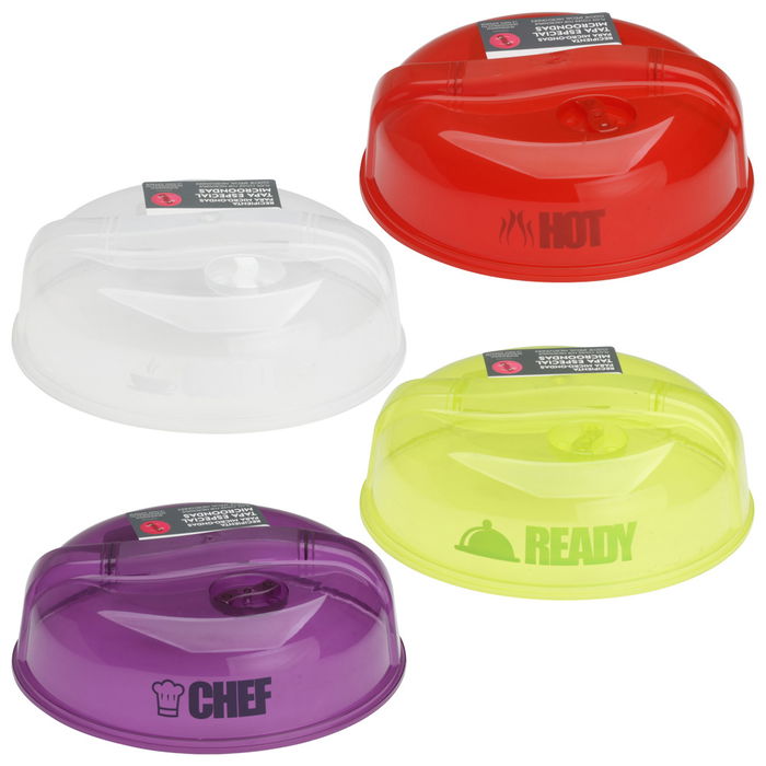 Cook Concept Tapa para Microondas, Diámetro 25.5 cm, Con Válvula de Escape de Aire