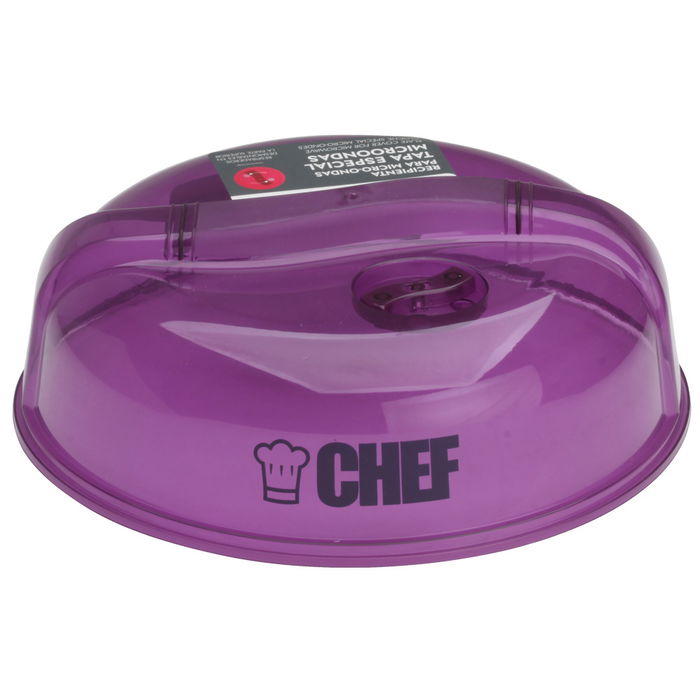 Cook Concept Tapa para Microondas, Diámetro 25.5 cm, Con Válvula de Escape de Aire