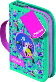 Plumier Cremallera Maped 1 Piso Tropical 31 Piezas