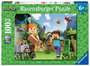 Ravensburger Puzzle 100 Piezas XXL Minecraft, Puzzle Infantil de 6 Meses en Adelante, Multilingüe