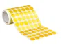 Liderpapel Gomets Circulares Adhesivos 15 mm Amarillo Rollo 2500 Unidades Caja Cartón