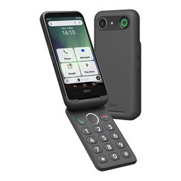 Doro Aurora A20 graphit + Wireless Charging Station móvil 11,4 cm (4.5") 4 GB 64 GB 13 MP Android 14 Negro