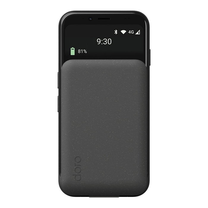 Doro Aurora A20 graphit + Wireless Charging Station móvil 11,4 cm (4.5") 4 GB 64 GB 13 MP Android 14 Negro