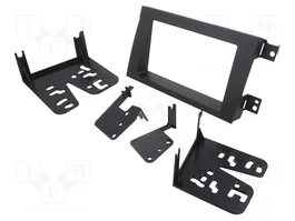 METRA Bastidor de montaje de radio 2 DIN para Honda Ridgeline 2005-2014, gris oscuro