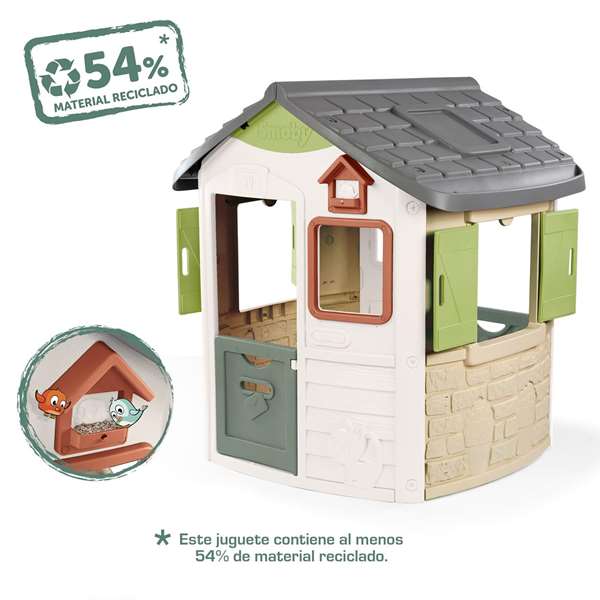 Smoby Casa de Juego Jura Lodge para Niños +3 Años, Dimensiones 132x115.40 cm