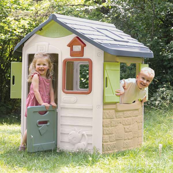 Smoby Casa de Juego Jura Lodge para Niños +3 Años, Dimensiones 132x115.40 cm