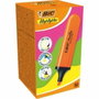 Bic Marcadores Subrayadores Marking Flat Naranja Neón, Caja de 12 unidades