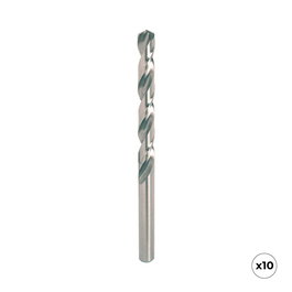 Workpro - Broca para Metal HSS4341 Ø6,00 x 93,00 mm Rectificada, Precisión Grado H8, Punta 135°, 10 uds