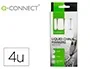 Q-connect Rotulador Tiza Líquida Punta Redonda Trazo 3 mm Caja 4 Unidades Color Blanco