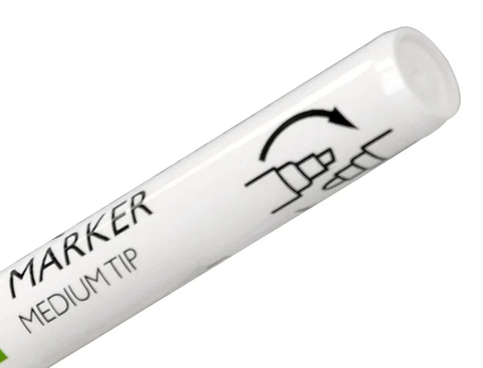 Q-connect Rotulador Tiza Líquida Punta Redonda Trazo 3 mm Caja 4 Unidades Color Blanco
