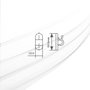 GSC Evolution Pack de 100 abrazaderas adhesivas para cable 1 orificio