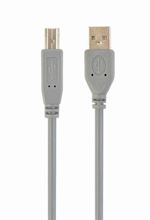 Gembird Cable USB 2.0 tipo A a B Macho/Macho 1.8 metros - Conector USB A/B, para Impresoras, Contactos Chapados en Oro