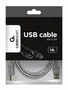Gembird Cable USB 2.0 tipo A a B Macho/Macho 1.8 metros - Conector USB A/B, para Impresoras, Contactos Chapados en Oro