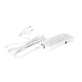 HERRAJES ALK - Transformador 36W 24V DC IP20 con 6 Salidas Independientes para Sistemas de Iluminación LED, 138 x 55 x 18 mm