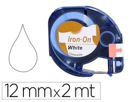 Q-connect Cinta compatible para rotuladora DYMO 12 mm x 4 m negro-blanco