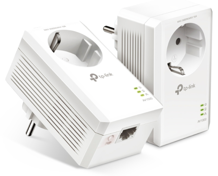 TP-Link TL-PA7017P Kit de adaptadores de red PowerLine 1000 Mbit/s Blanco TP-Link TL-PA7017P Kit de adaptadores de red PowerLine 1000 Mbit/s Blanco