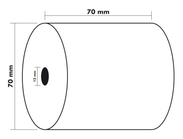 Exacompta Rollo Sumadora Electra Offset 70 mm x 70 mm 60 g/m² para Caja Registradora y Calculadoras Exacompta Rollo Sumadora Electra Offset 70 mm x 70 mm 60 g/m² para Caja Registradora y Calculadoras