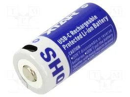 XTAR Batería Recargable Li-Ion 16340 900mAh 3,6V con Puerto USB-C