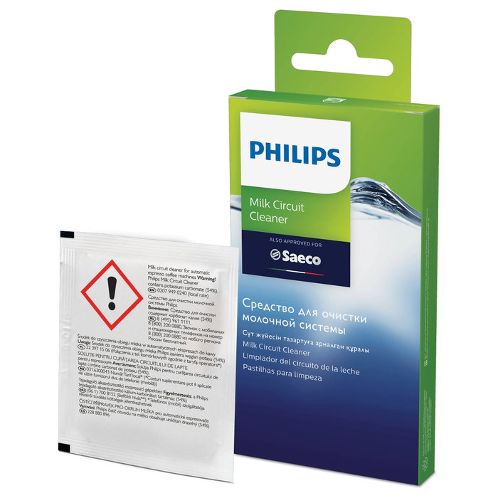 Philips CA6705/10 Bolsas de limpieza para el circuito de leche con limpiador