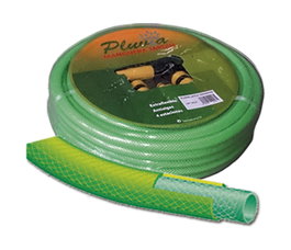PLUVIA Manguera de látex trenzada verde con accesorios