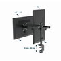 GEMBIRD MA-D2-03 Soporte para Monitor Doble Escritorio Negro hasta 32 pulgadas, Compatible VESA 75x75/100x100