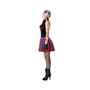 Vestido de Arlequín Negro con Volantes para Mujer Adulta M-L