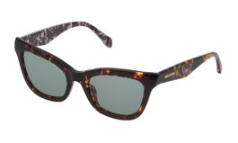ZADIG&VOLTAIRE SZV228-530C10 Gafas de sol marrón con cristal verde