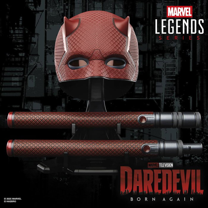 Hasbro Marvel Legends Series Máscara Premium Role Play Daredevil: Born Again para Cosplay y Colección