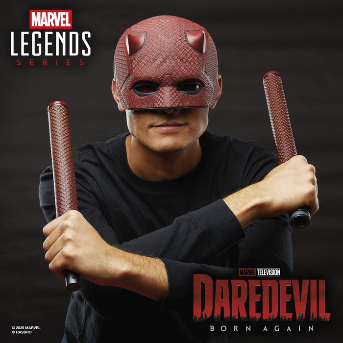 Hasbro Marvel Legends Series Máscara Premium Role Play Daredevil: Born Again para Cosplay y Colección