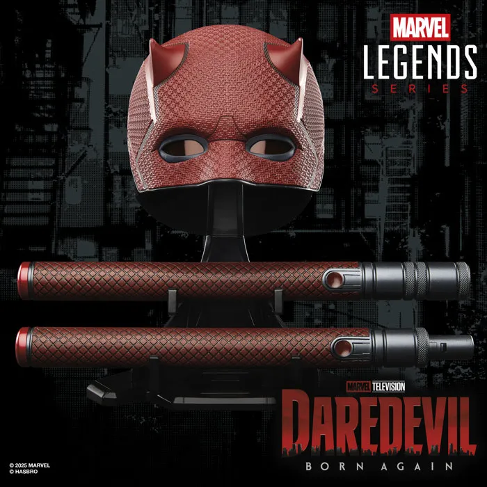 Hasbro HASG15985L0 Casco Cosplay Daredevil Marvel Legends, Para +14 Años