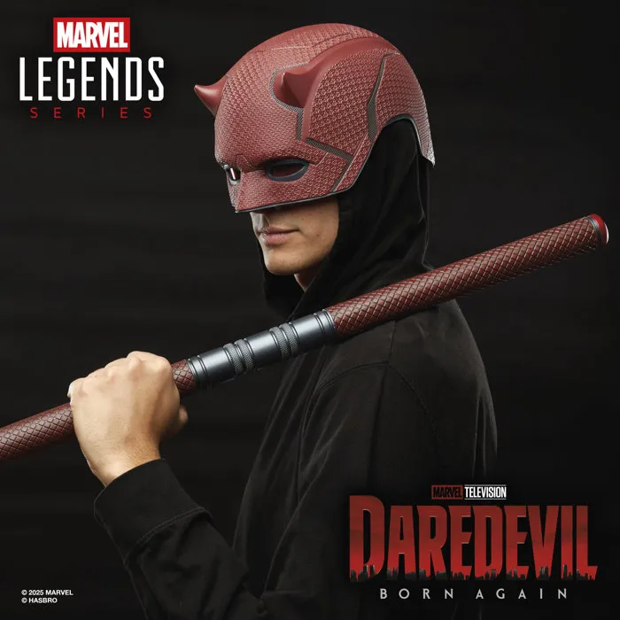 Hasbro HASG15985L0 Casco Cosplay Daredevil Marvel Legends, Para +14 Años