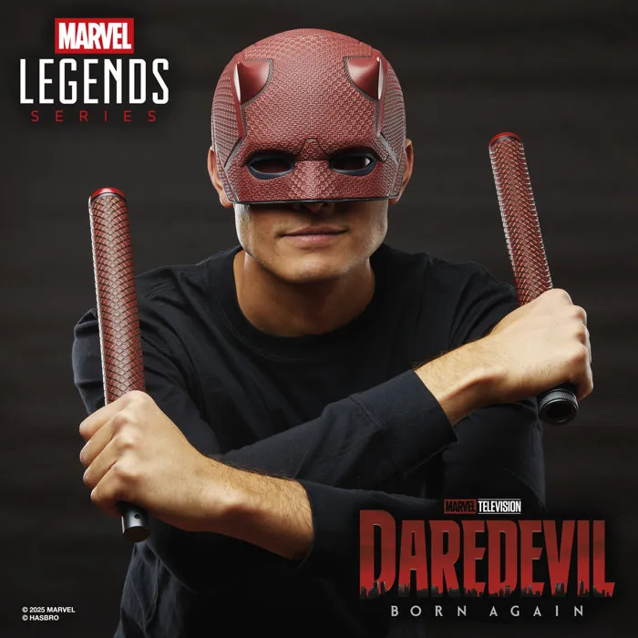 Hasbro HASG15985L0 Casco Cosplay Daredevil Marvel Legends, Para +14 Años