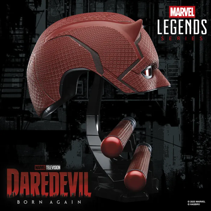 Hasbro HASG15985L0 Casco Cosplay Daredevil Marvel Legends, Para +14 Años